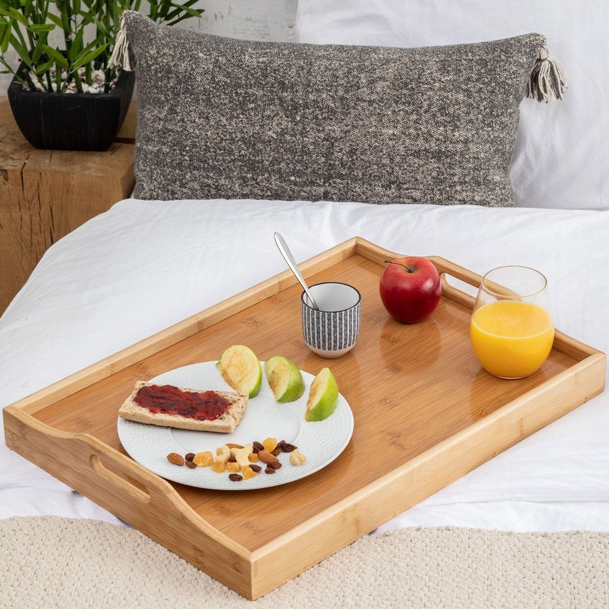  111539A Прямоугольный поднос из бамбука