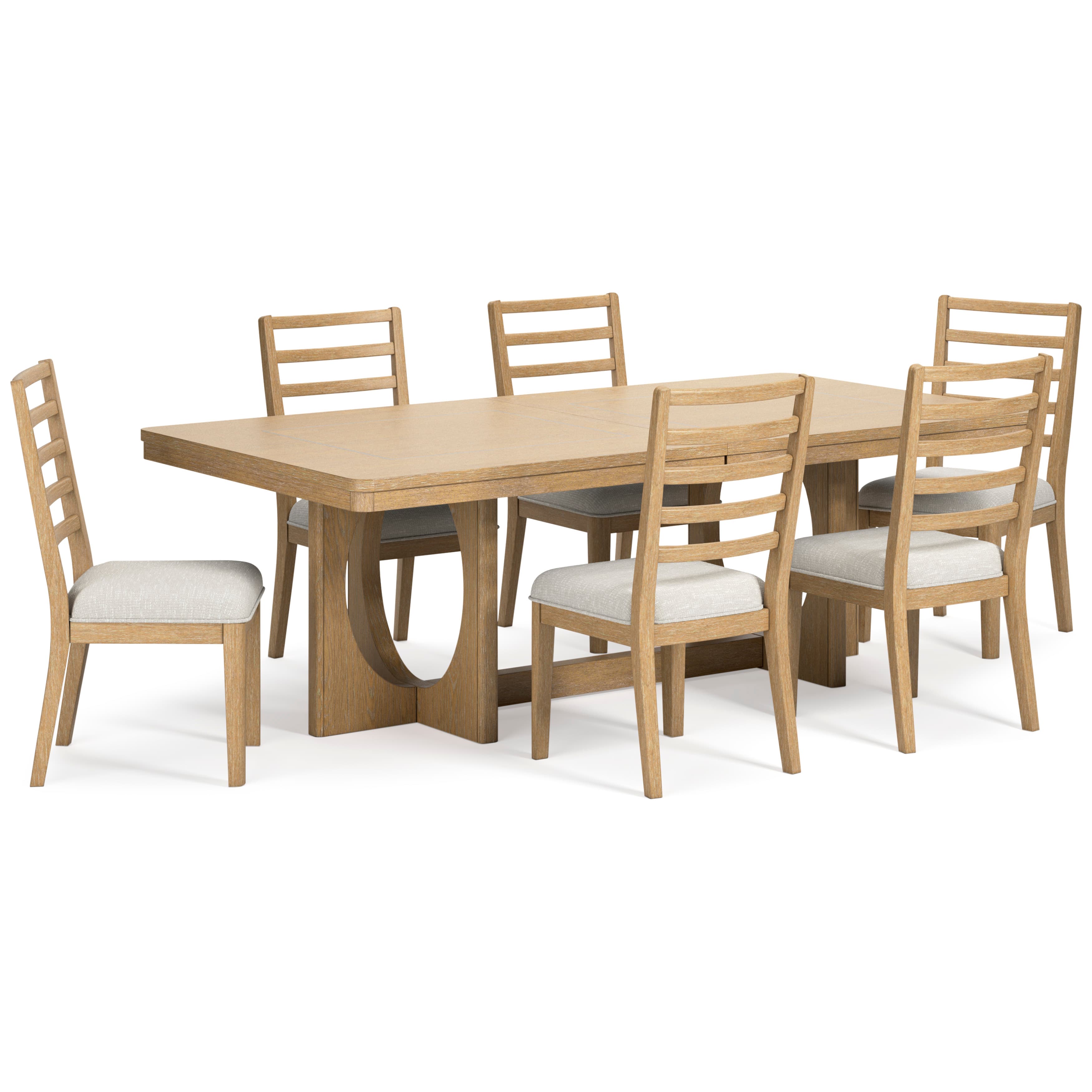 Rencott - обеденный сет (6 стульев, прямоугольный стол)