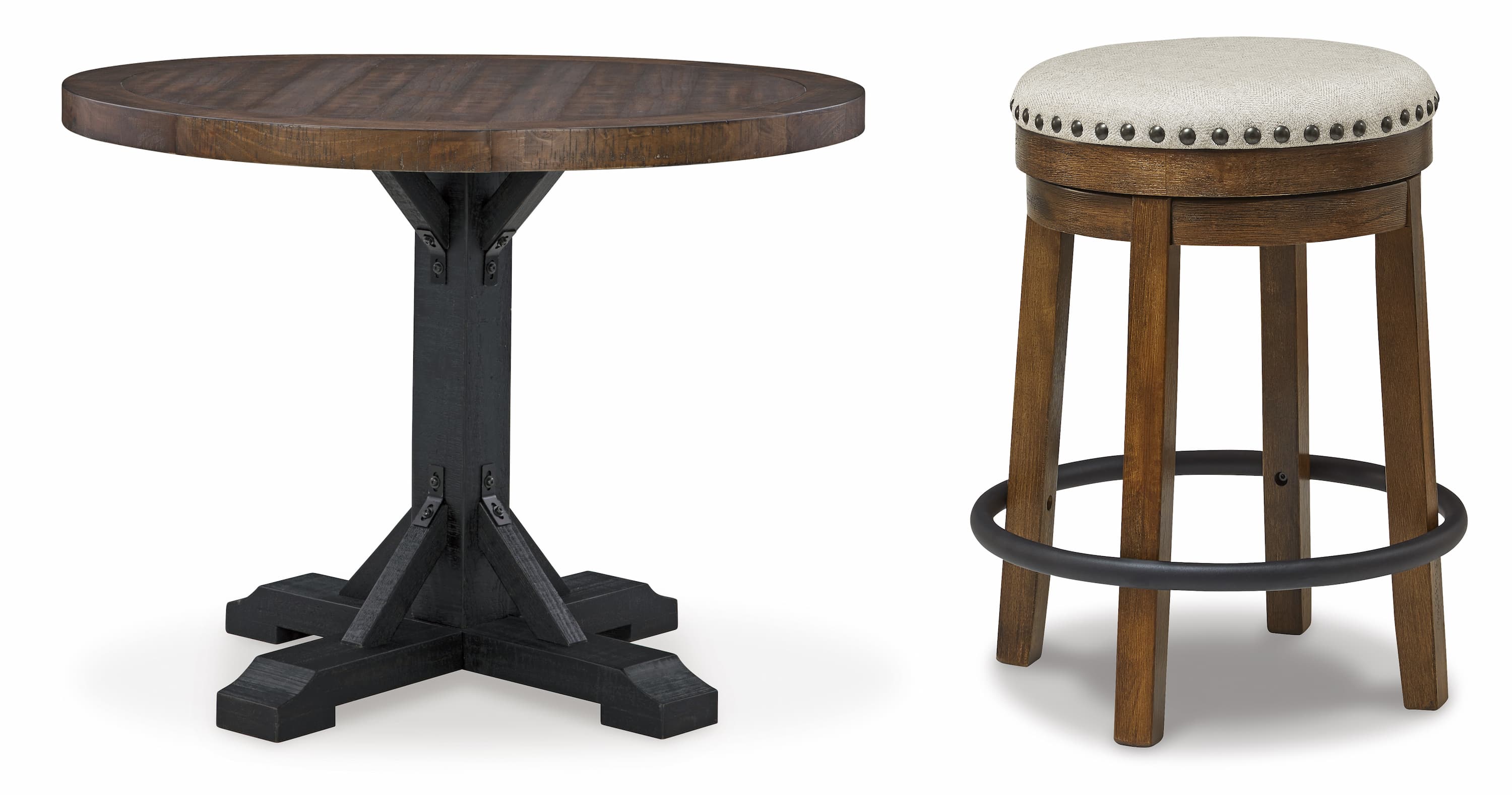 Valebeck - барный круглый стол (6 стульев)