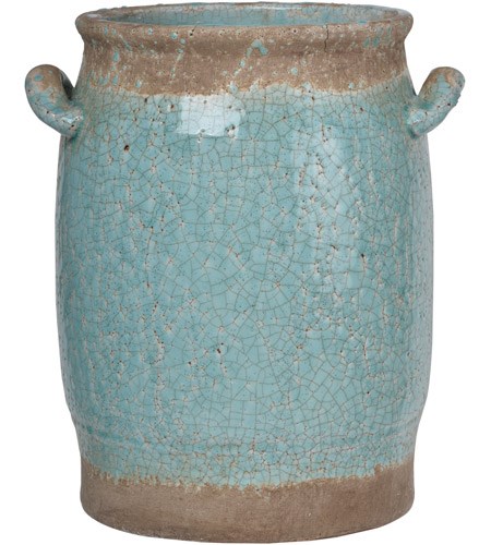 Ceramic vase pale turquoise Candia