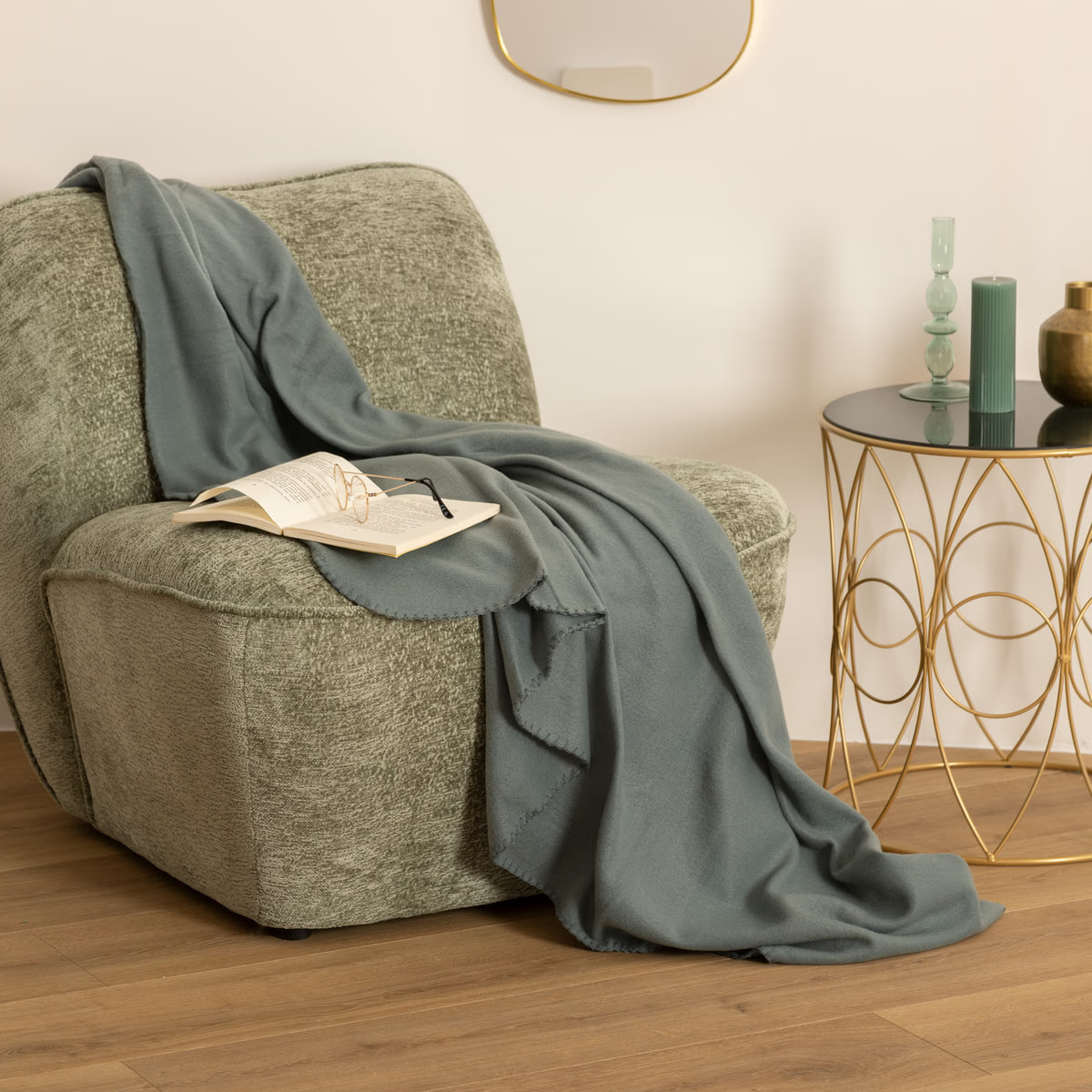 103870O Плед темно серый