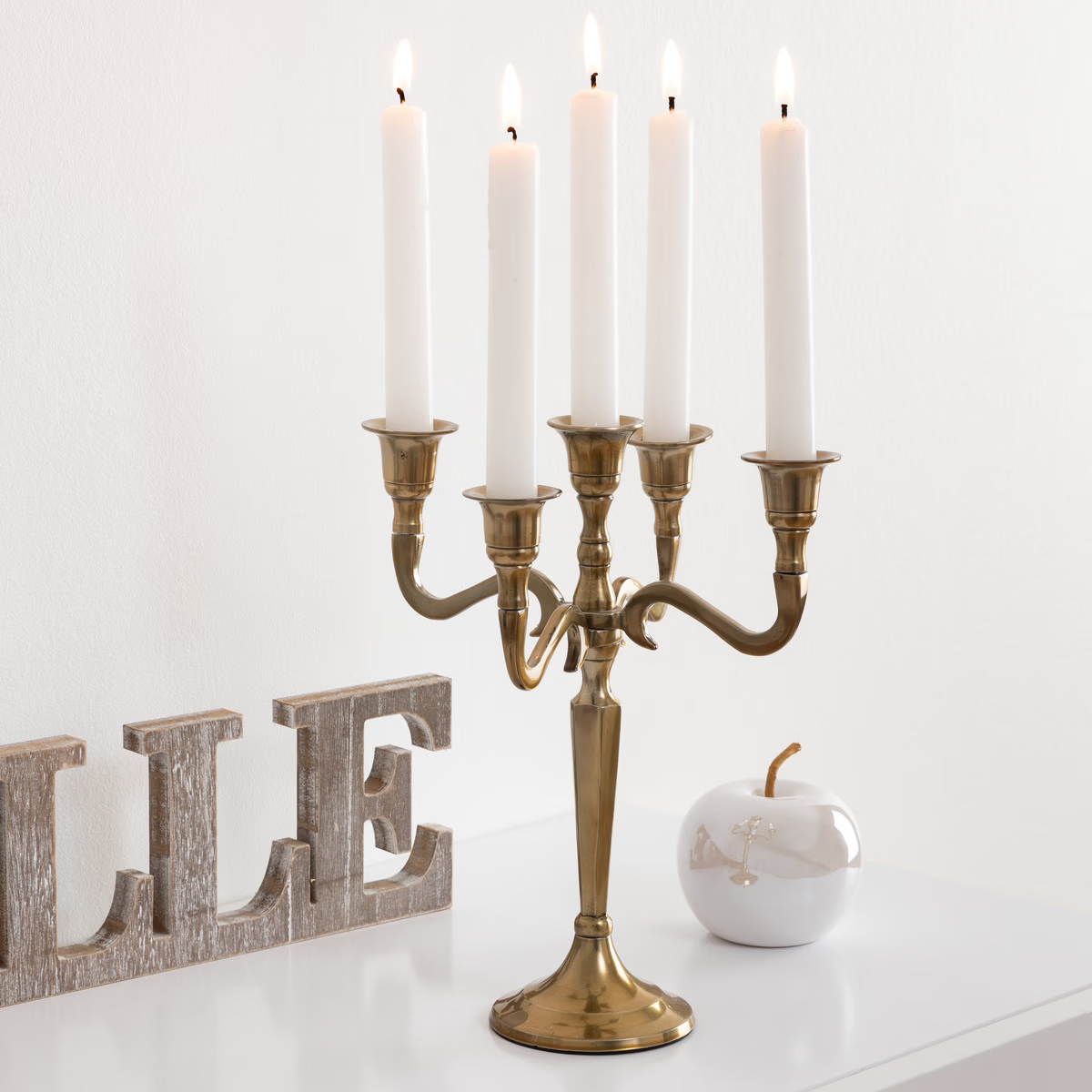 103425A 5-ти Головочный золотой подсвечник