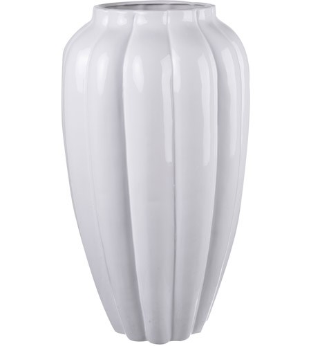 High white vase Larissa
