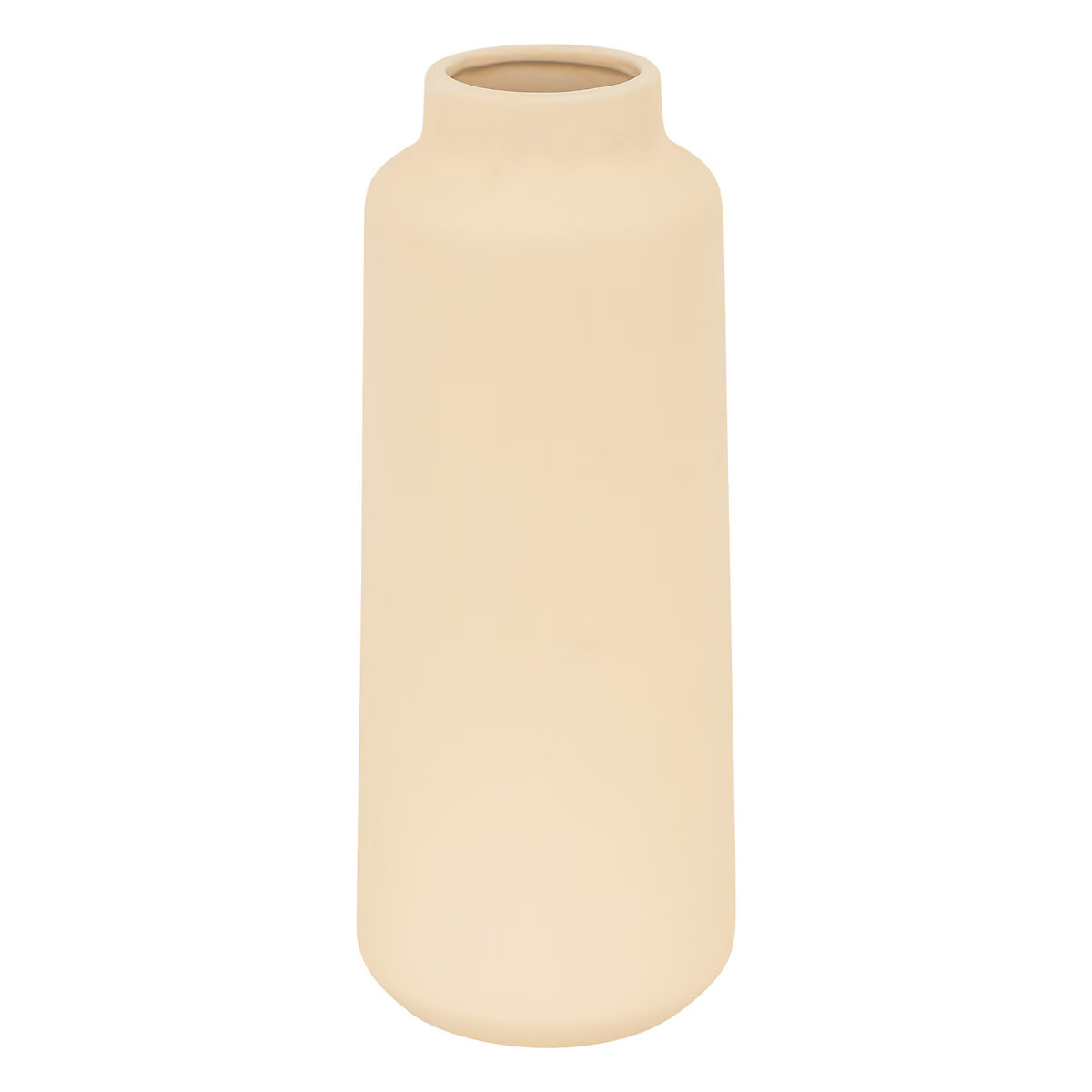 204291B Бежевая керамическая ваза высокая