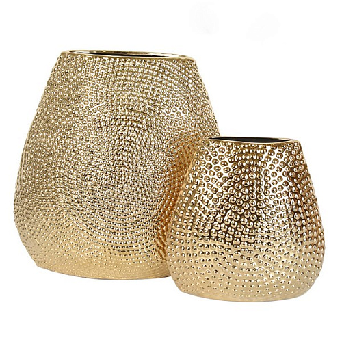 Vase pottery gold pottery