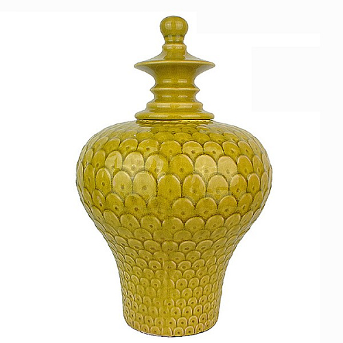 Lidded vase ceramic FL-C1007B