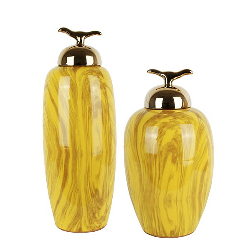 Lidded vase ceramic FL-D448B