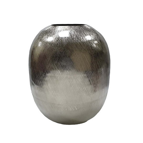 Vase aluminum silver