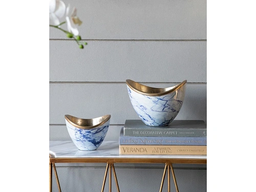 Настольный декор чаши LB78245-BLUE S/2