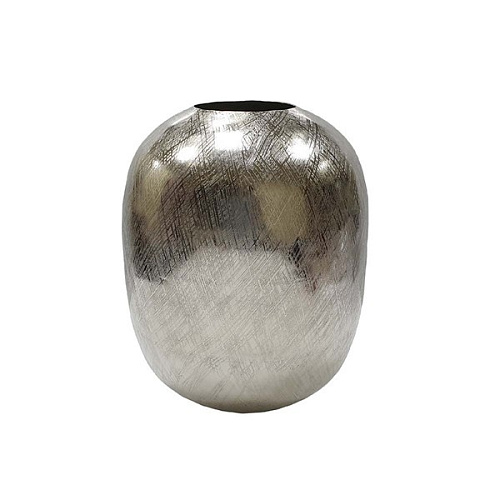 Silver aluminum vase 45011
