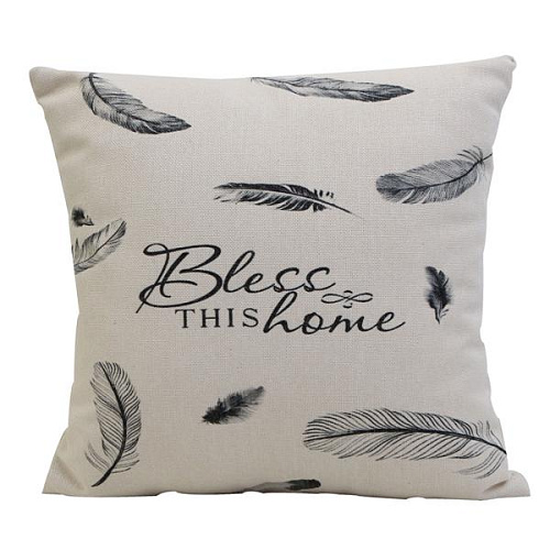 Pillow with a pattern "Feathers"