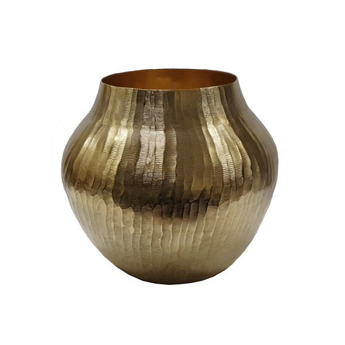 Vase aluminum gold