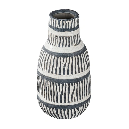 Керамическая ваза черная, высокая 1707