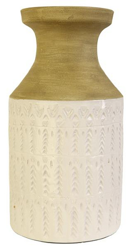 Two-tone ceramic vase