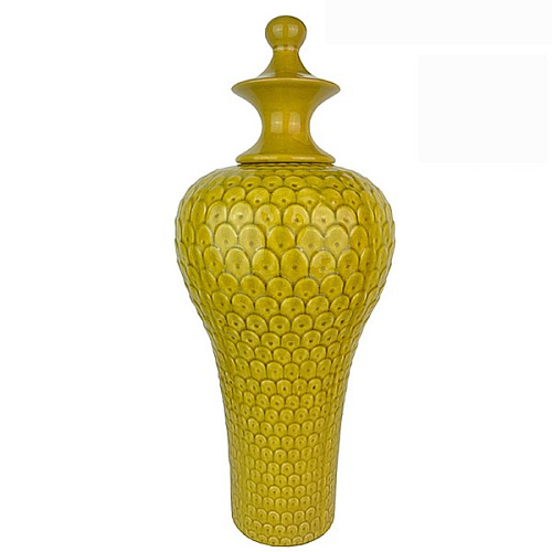 Lidded vase ceramic FL-C1007A